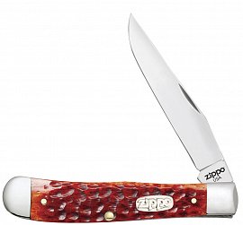 Нож перочинный ZIPPO Chestnut Bone Standard Jigged Trapper 50562_207 