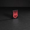 Оригинальная бензиновая зажигалка ZIPPO Classic 48593 Hearts Design с покрытием Black Light - Сердца