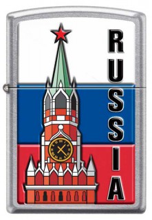 Зажигалка ZIPPO Московский кремль 207 KREMLIN FLAG RUSSIA