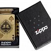 Зажигалка ZIPPO 46388 Ace of Skulls Design с покрытием 540 Tumbled Brass