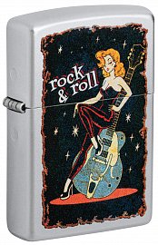 Зажигалка ZIPPO Cool Chick с покрытием Satin Chrome 48930 