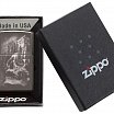 Зажигалка ZIPPO Skull Design с покрытием Black Ice® 49141