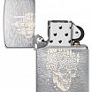 Зажигалка ZIPPO 46477 Skull Castle Design с покрытием Brushed Chrome