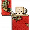 Зажигалка ZIPPO Dragon Design с покрытием 540 Tumbled Brass 48513