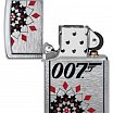 Зажигалка ZIPPO James Bond™ с покрытием Brushed Chrome 48734