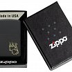 Зажигалка ZIPPO Fire Heart с покрытием Black Matte 46004