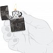 Зажигалка ZIPPO 46139 Skull King с покрытием High Polish Black