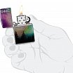 Зажигалка ZIPPO Colorful Sky с покрытием 540 Tumbled Chrome 48771
