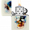 Зажигалка ZIPPO Skull Design с покрытием Glow In The Dark Green 48563