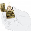 Зажигалка ZIPPO Armor® Cackling Cranium с покрытием Antique Brass 46302
