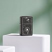 Зажигалка ZIPPO Marble Flame с покрытием High Polish Black 46571