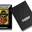 Зажигалка ZIPPO Lucky Map с покрытием Black Matte 46244