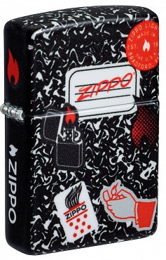 Зажигалка ZIPPO 46707 Notebook Design с покрытием 540 Matte