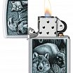Зажигалка ZIPPO 46237 Animal Kingdom Design с покрытием Satin Chrome