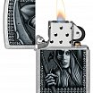 Зажигалка ZIPPO 46151 Grim Beauty с покрытием Street Chrome - Мрачная красота