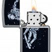 Зажигалка ZIPPO Skateboarding Astronaut с покрытием Flat Grey 48644