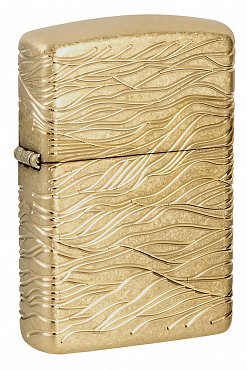 Зажигалка ZIPPO Armor® Luxury Waves Design с покрытием Tumbled Brass 46273