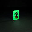 Зажигалка ZIPPO Skull Design с покрытием Glow In The Dark Green 48563