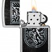 Зажигалка ZIPPO Dragon Design с покрытием Street Chrome 48730
