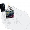 Зажигалка ZIPPO Space in Color Design с покрытием 540 Tumbled Chrome 46432