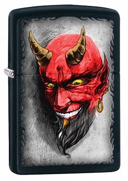Зажигалка ZIPPO 28862 Devil With Horns - Дьявол с Рогами