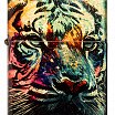 Зажигалка ZIPPO 46145 Painted Tiger Design с покрытием 540 Tumbled Brass