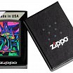 Зажигалка ZIPPO Counter Culture с покрытием Black Light 48386