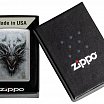 Зажигалка ZIPPO Dragon Design с покрытием Linen Weave 48732