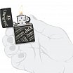 Зажигалка ZIPPO 46279 Jack Daniel's с покрытием Black Matte