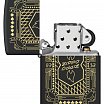 Зажигалка ZIPPO 46483 Lines Design с покрытием Black Matte