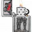 Зажигалка ZIPPO Couple Love с покрытием Brushed Chrome 48688