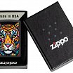 Зажигалка ZIPPO 46235 Tiger Stripes Design с покрытием Black Matte