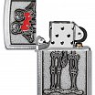 Зажигалка ZIPPO Couple Love с покрытием Brushed Chrome 48688