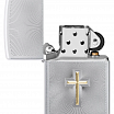 Зажигалка ZIPPO Cross Design с покрытием Satin Chrome 48581