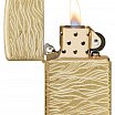 Зажигалка ZIPPO Armor® Luxury Waves Design с покрытием Tumbled Brass 46273