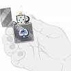 Зажигалка ZIPPO 46472 Gleaming Spade Design с покрытием Diagonal Weave