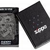Зажигалка ZIPPO Mushroom Skulls с покрытием High Polish Black 46425