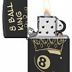 Зажигалка ZIPPO 46291 Billiards Champion Design с покрытием Black Matte