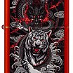 Зажигалка ZIPPO Dragon Tiger Design с покрытием Metallic Red 48933