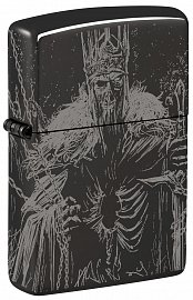 Зажигалка ZIPPO 46139 Skull King с покрытием High Polish Black 