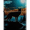 Зажигалка ZIPPO 46252 Moonlight Wolf Design с покрытием 540 Tumbled Chrome