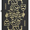 Зажигалка ZIPPO 46290 Masked Joker Design с покрытием Black Matte