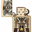 Зажигалка ZIPPO Art Deco Flame с покрытием High Polish Brass 46585