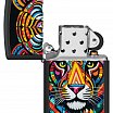 Зажигалка ZIPPO 46235 Tiger Stripes Design с покрытием Black Matte
