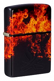 Зажигалка ZIPPO Fusion Inferno Design с покрытием 540 Tumbled Brass 46389 