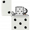 Зажигалка ZIPPO 46159 Domino Design с покрытием White Matte