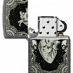 Зажигалка ZIPPO Heart Design с покрытием Iron Stone 48720