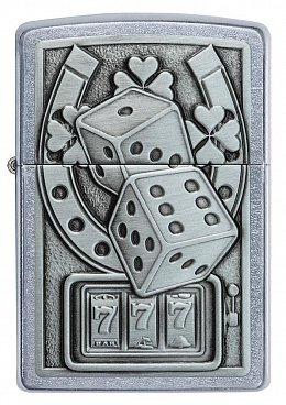 Зажигалка ZIPPO Lucky 7 с покрытием Street Chrome 49294