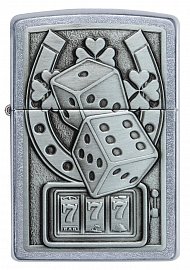 Зажигалка ZIPPO Lucky 7 с покрытием Street Chrome 49294 