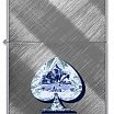 Зажигалка ZIPPO 46472 Gleaming Spade Design с покрытием Diagonal Weave